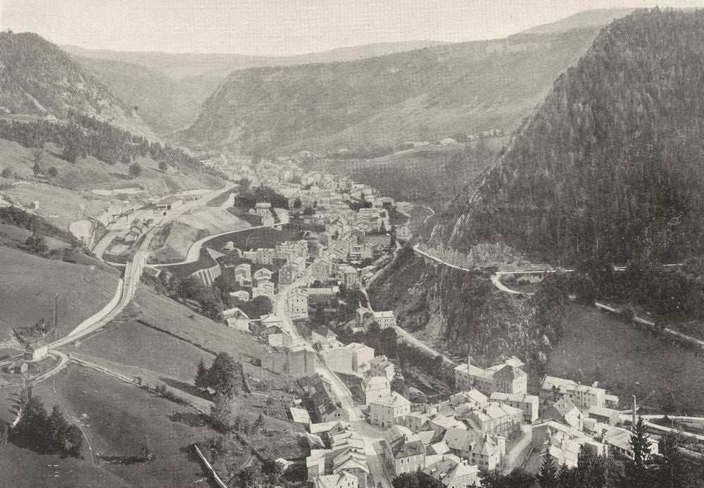 JURA. Morez (1)  1905 old antique vintage print picture